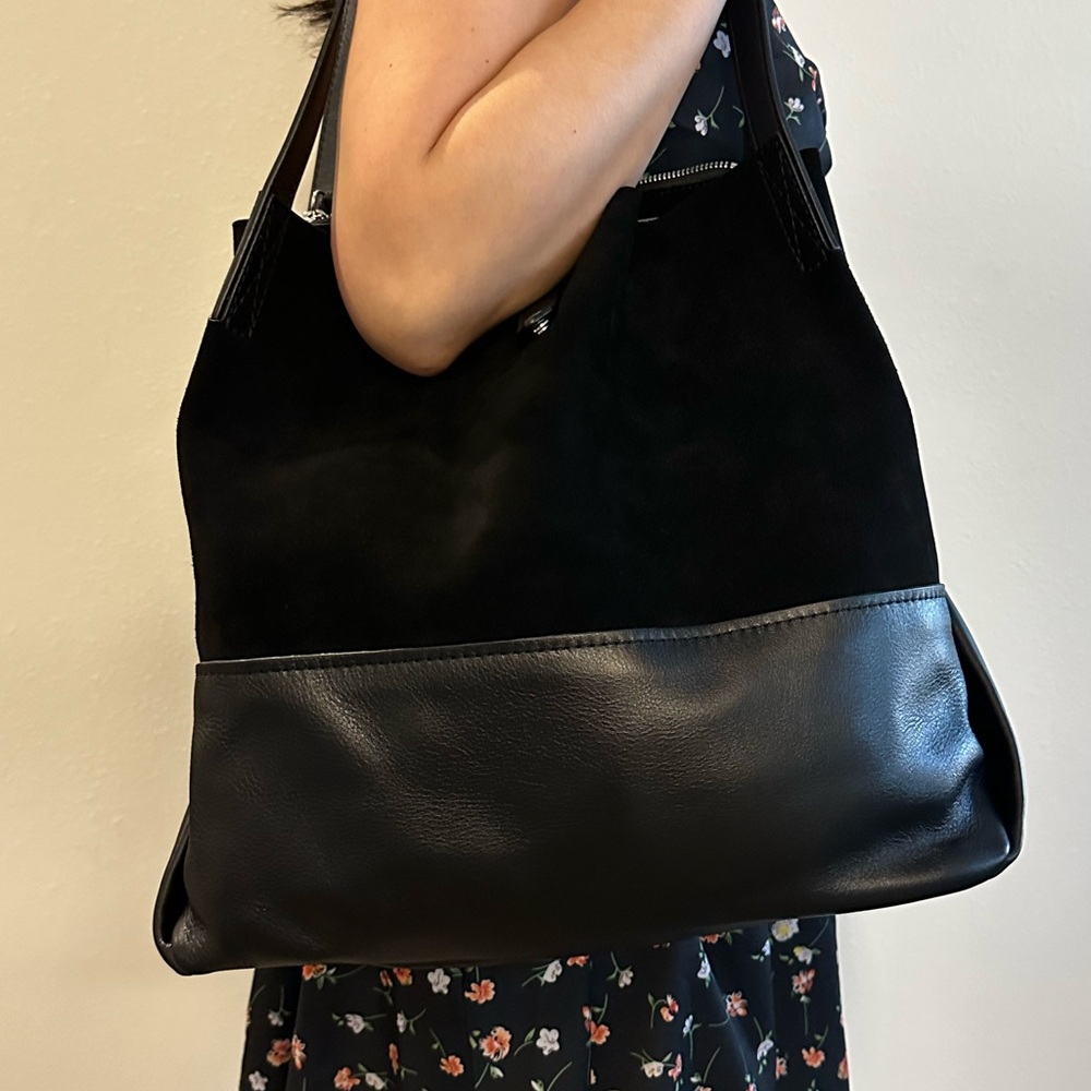 Rag & Bone Passenger 2.0 Black Suede and Leather Tote - Picture 6 of 6